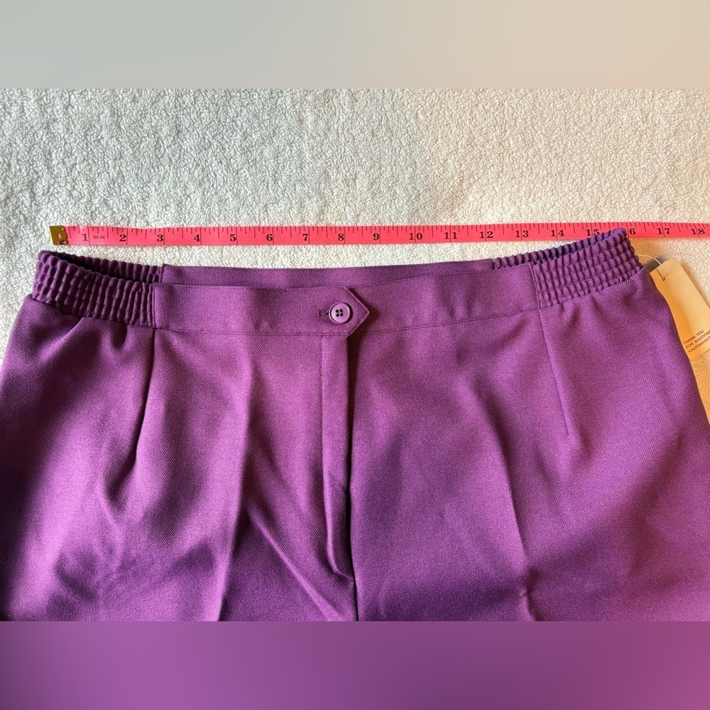 Vintage Haberdashery Plum Color Trousers, NWT. Sz 18 - Picture 4 of 10